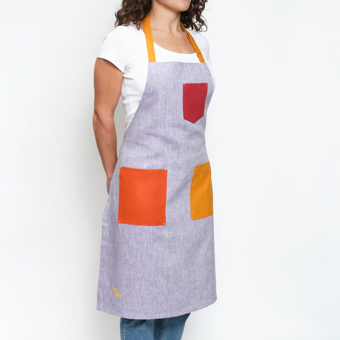 Purple Rainbow Apron