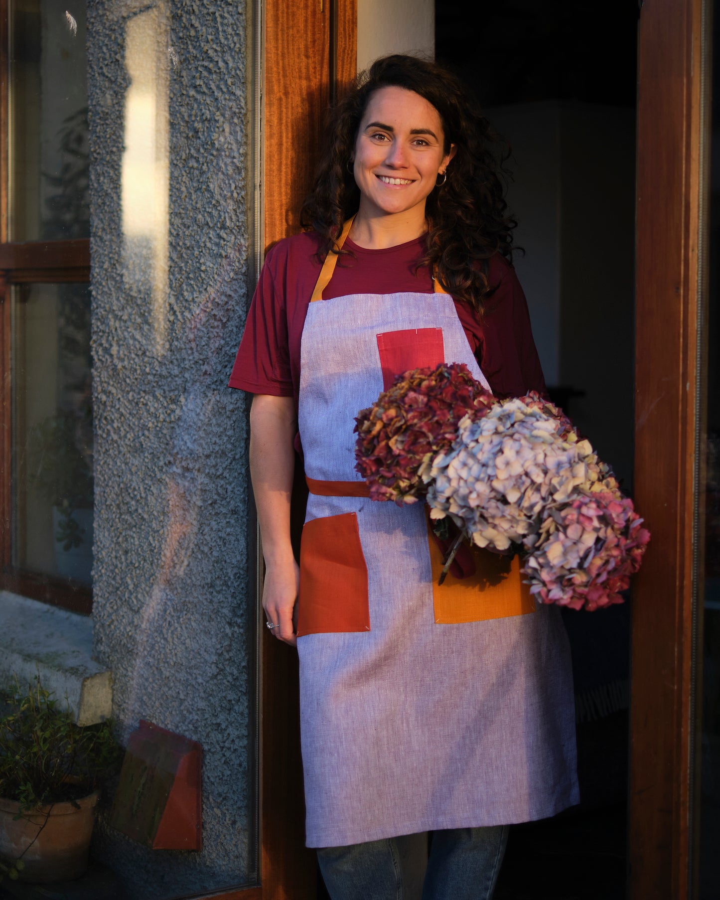 Purple Rainbow Apron