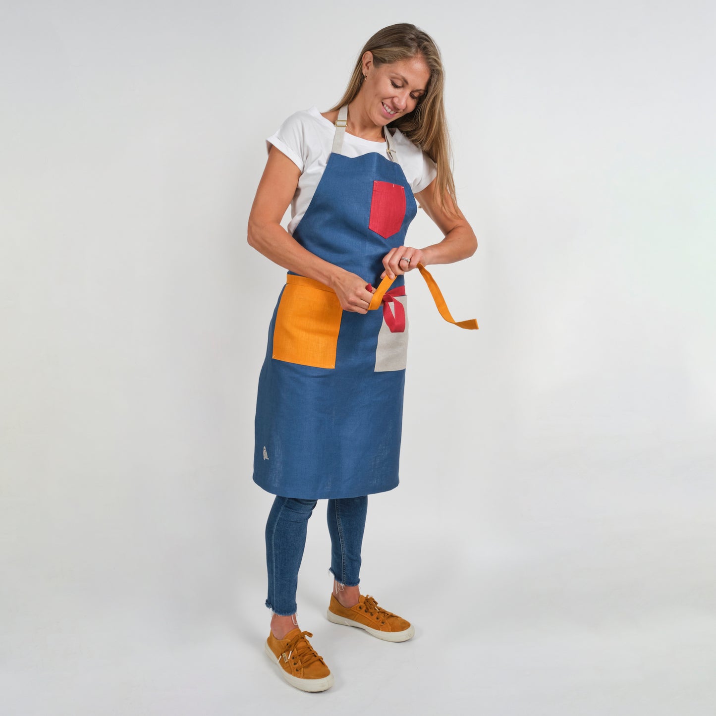 Blue Rainbow Apron