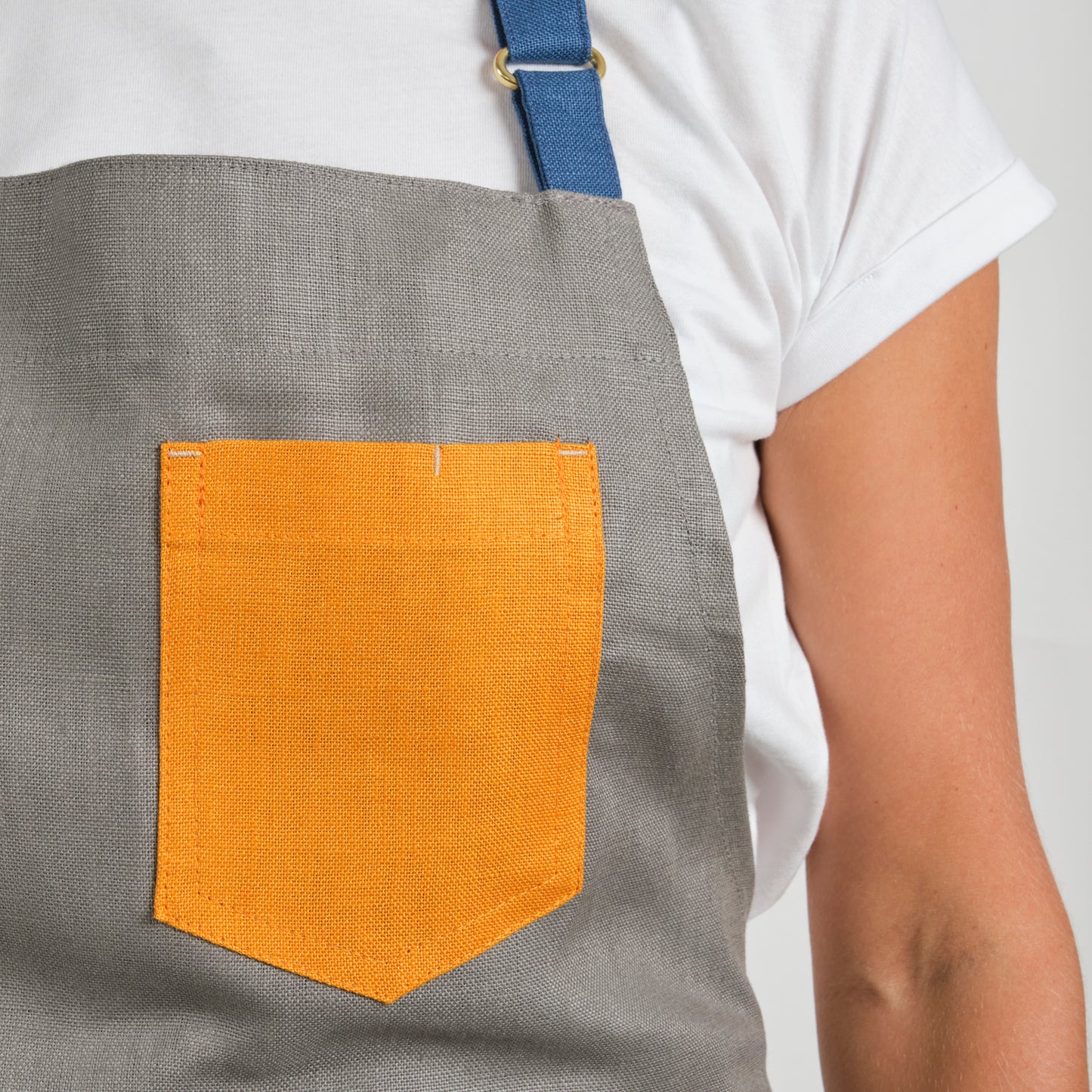 Grey Rainbow Apron