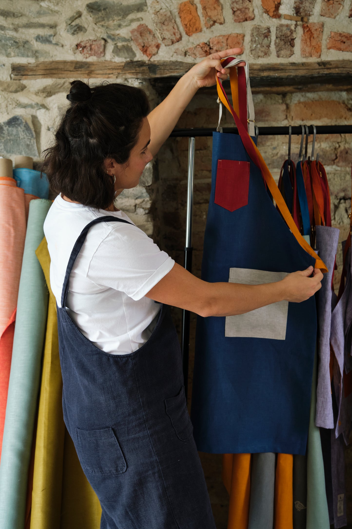 Blue Rainbow Apron