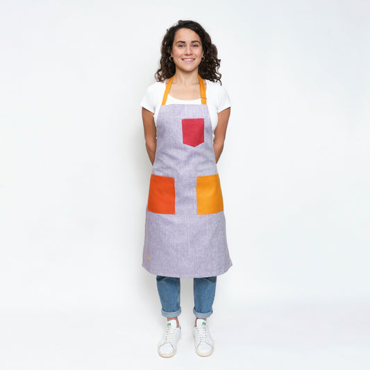 Purple Rainbow Apron